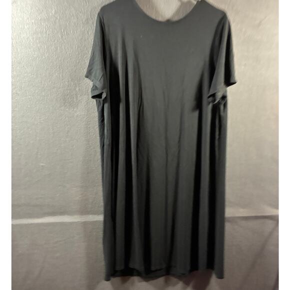j jill wearever women dress 1x black knit stretch minimalist neutral soft plus - Picture 1 of 6